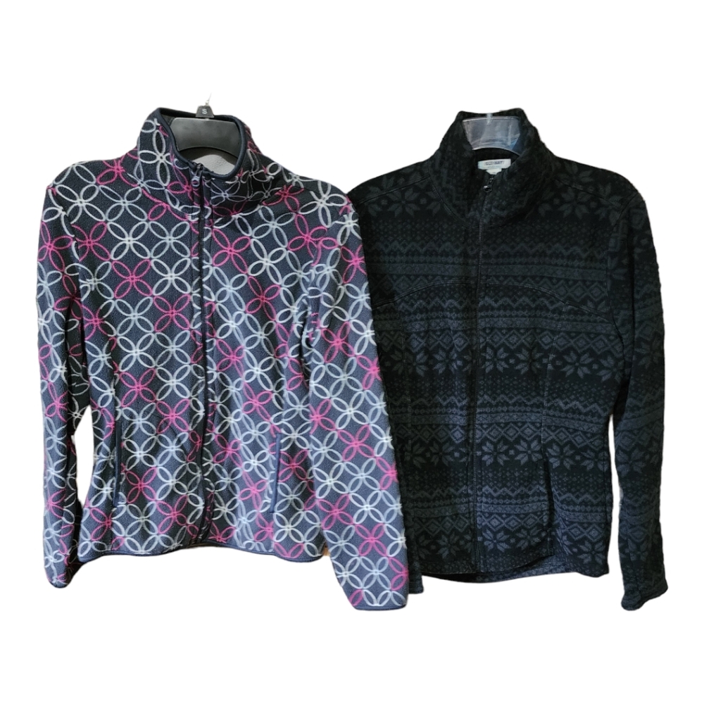Old Navy Women's Microfleece Full Zip Jackets, Size Medium, M
